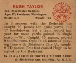 Back of Hugh Taylor