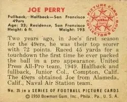 Back of Joe Perry