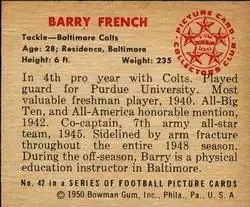 Back of Barry French