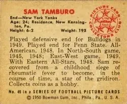 Back of Sam Tamburo