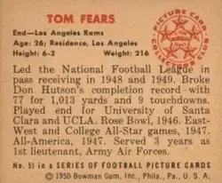 Back of Tom Fears
