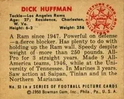 Back of Dick Huffman