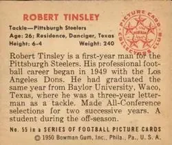 Back of Robert Tinsley