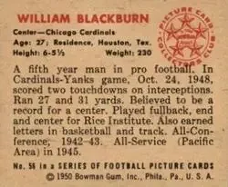 Back of William Blackburn
