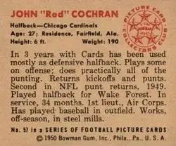 Back of John "Red" Cochran