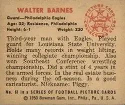 Back of Walter Barnes