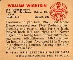 Back of Bill Wightkin