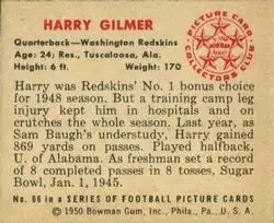 Back of Harry Gilmer