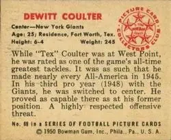 Back of DeWitt Coulter