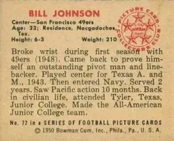Back of Bill Johnson