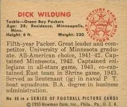 Back of Dick Wildung