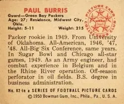 Back of Paul Burris