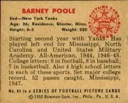 Back of Barney Poole