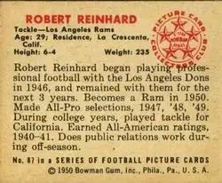 Back of Robert Reinhard