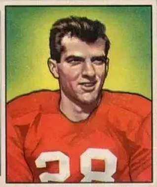 1950 Bowman #91 Frank Tripucka