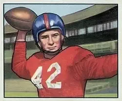 1950 Bowman #103 Charley Conerly
