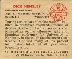 Back of Dick Hensley