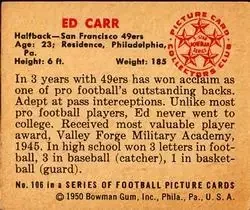 Back of Ed Carr