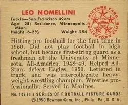 Back of Leo Nomellini