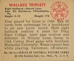 Back of Wallace Triplett