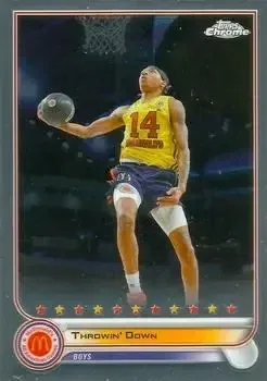 2022 Topps Chrome McDonald's All American #1 Throwin' Down