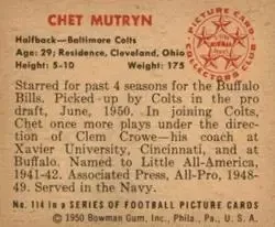 Back of Chet Mutryn