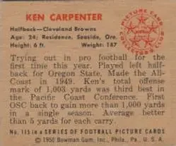 Back of Ken Carpenter
