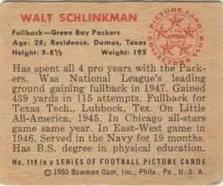 Back of Walt Schlinkman