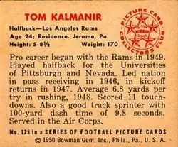 Back of Tom Kalmanir