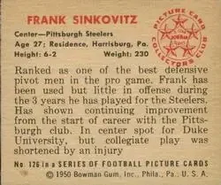 Back of Frank Sinkovitz