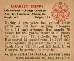 Back of Charley Trippi