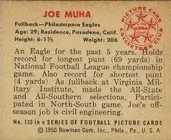 Back of Joe Muha