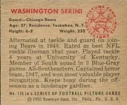 Back of Washington Serini