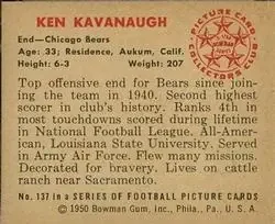 Back of Ken Kavanaugh