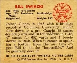 Back of Bill Swiacki