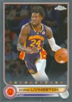 2022 Topps Chrome McDonald's All American #3 - Chris Livingston - Oak Hill (VA) Academy Warriors
