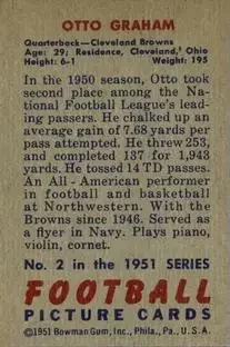 Back of Otto Graham