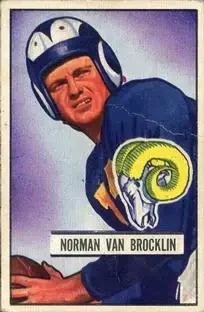 Front of Norm Van Brocklin