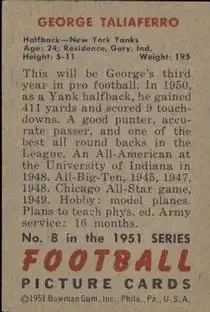 Back of George Taliaferro