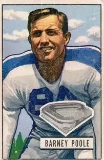 1951 Bowman #9 Barney Poole