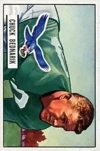 1951 Bowman #12 Chuck Bednarik