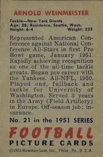 Back of Arnold Weinmeister