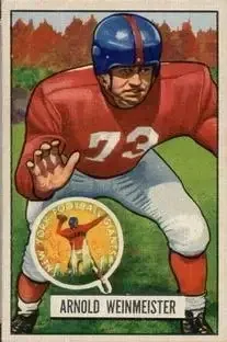1951 Bowman #21 Arnold Weinmeister