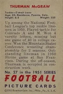 Back of Thurman McGraw