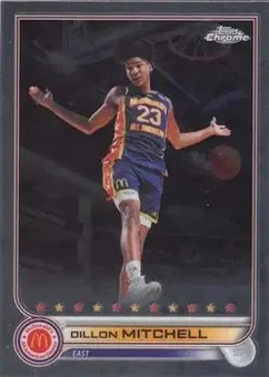 2022 Topps Chrome McDonald's All American #5 - Dillon Mitchell - Montverde Academy Eagles