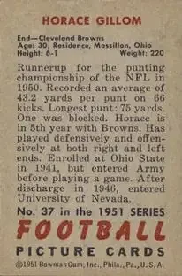 Back of Horace Gillom
