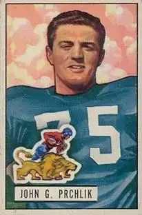 1951 Bowman #100 John G. Prchlik