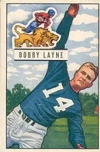 1951 Bowman #102 Bobby Layne