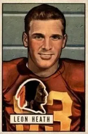 1951 Bowman #106 Leon Heath