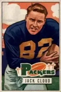 1951 Bowman #124 Jack Cloud